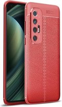Voor Xiaomi Mi 10S Litchi Texture TPU schokbestendig hoesje (rood)