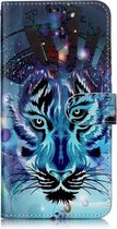 Olie Reliëf Gekleurd Tekening Patroon Horizontale Flip PU Leren Case met Houder & Kaartsleuven & Portemonnee & Fotolijst Voor Xiaomi Redmi 7 (Tijger)