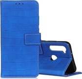 Voor Xiaomi Redmi Note 8T Krokodiltextuur Horizontale flip lederen tas met houder & kaartsleuven & portemonnee (blauw)