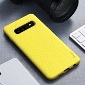 Voor Samsung Galaxy S10 iPAKY Starry Series schokbestendig rietje + TPU beschermhoes (geel)