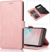 Voor Samsung Galaxy S10 Plus Retro Magnetische Sluiting Horizontale Flip Leren Case met Houder & Kaartsleuven & Fotolijst & Portemonnee (Rose Goud)