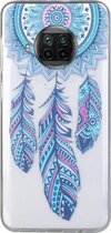 Voor Xiaomi Mi 10T Lite Gekleurd tekeningpatroon Transparant TPU beschermhoes (windmolen)