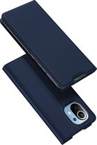 Voor Geschikt voor Xiaomi Mi 11 DUX DUCIS Skin Pro-serie Horizontale flip PU + TPU lederen tas met houder en kaartsleuven (blauw)