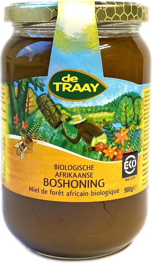 Traay Afrikaanse honing bio 900 Gram