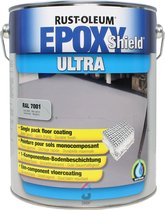 Rust-Oleum EPOXYSHIELD ULTRA 1K Vloercoating - Staal grijs RAL7001 - 5 liter Blik
