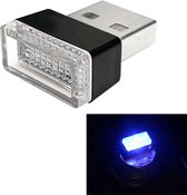 Universele PC Auto USB LED Sfeerverlichting Noodverlichting Decoratieve lamp (Blauw Licht)