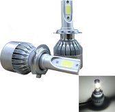 2 STKS C9 H7 18 W 1800LM 6000 K Waterdichte IP68 Auto Auto LED Koplamp met 2 COB LED Lampen, DC 9-36 V (Wit Licht)