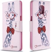 Voor Xiaomi Redmi Note 9S / Note 9 Pro / Note 9 Pro Max Gekleurd tekeningpatroon Horizontale flip lederen tas met houder & kaartsleuven & portemonnee (herten)