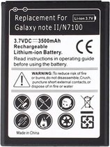 3500mAh vervangende batterij voor Galaxy Note II / N7100 (zwart)