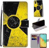 Voor ZTE Blade V10 Vita Gekleurde Tekening Cross Textuur Horizontale Flip PU Lederen Case met Houder & Kaartsleuven & Portemonnee & Lanyard (Geel Zwart Logo)