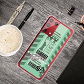 Voor Samsung Galaxy S21 Ultra 5G Boarding Pass Series TPU telefoon beschermhoes (groen New York)