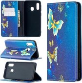 Voor Samsung Galaxy A10e / A20e Gekleurde tekening patroon onzichtbare magnetische horizontale flip PU lederen tas met houder & kaartsleuven & portemonnee (Kingdee)