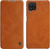 Voor Samsung Galaxy F62 / M62 NILLKIN QIN Series Crazy Horse Texture Horizontale Flip Leather Case met Card Slot (Brown)