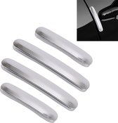4 stuks universele autodeur anti-collision strip bescherming Guards versieringen stickers (zilver)