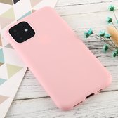 Let op type!! Voor iPhone 11 Candy Color TPU case (roze)