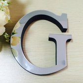 2 STKS Woondecoratie Creatieve Persoonlijkheid Engelse Letters Acryl Spiegel 3D DIY Muurstickers (G)