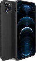 Vloeibare siliconen volledige dekking schokbestendig Magsafe-hoesje voor iPhone 11 Pro Max (zwart)