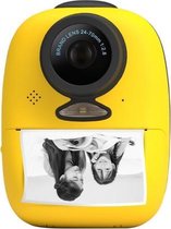 D10 Kinderen Polaroid Toy Photo Printing Mini SLR digitale camera (geel)