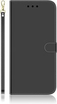 Voor Huawei P30 Geïmiteerd Spiegeloppervlak Horizontale Flip Leren Case met Houder & Kaartsleuven & Portemonnee & Lanyard (Zwart)