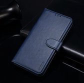 Voor Huawei P Smart Pro GUSSIM zakelijke stijl horizontale flip lederen tas met houder & kaartsleuven & portemonnee (blauw)