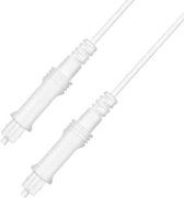 1m EMK OD2.2mm digitale audio optische vezelkabel kunststof luidspreker balanskabel (wit)