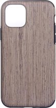 Houtstructuur TPU-beschermhoes voor iPhone 11 Pro (Black Rose)