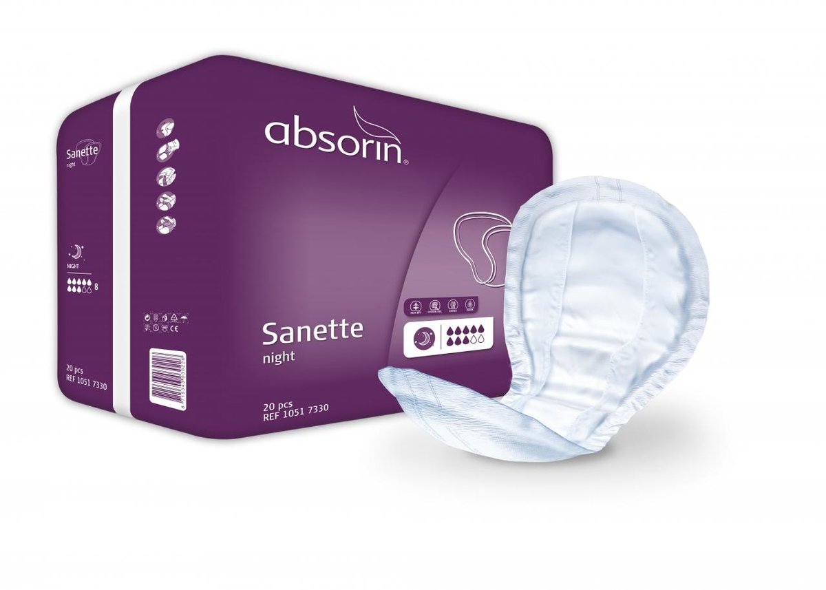 Absorin comfort sanette night paars 10517330