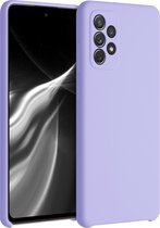 kwmobile telefoonhoesje voor Samsung Galaxy A72 - Hoesje met siliconen coating - Smartphone case in lavendel