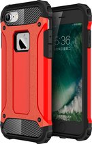 Apple iPhone SE (2020) Hoesje - Mobigear - Outdoor Serie - Hard Kunststof Backcover - Rood - Hoesje Geschikt Voor Apple iPhone SE (2020)