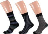 Apollo Laarzensokken Fashion Terry Polyester Blauw/zwart Mt 42-47