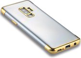 Voor Galaxy S9 + Three Sections Electroplating Side TPU beschermende achterkant van de behuizing (goud)