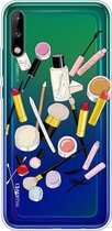 Voor Huawei Enjoy 10 Painted TPU beschermhoes (cosmetica)