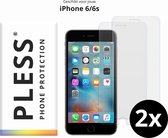 iPhone 6s Screenprotector Glas - 2x - Pless®