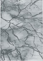 Modern laagpolig vloerkleed Naxos - zilver 3815 - 240x340 cm