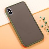 Voor iPhone XS Max TPU + PC Volledige dekking Anti-val beschermhoes (groen)