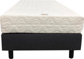 Bedworld Boxspring 100x220 cm met Matras - Bed - 1 Persoons Bed - Soepel Ligcomfort - Zwart