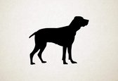 Silhouette hond - Braque D Auvergne - S - 45x56cm - Zwart - wanddecoratie
