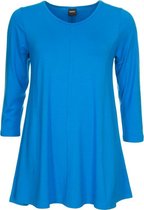 Zazou-A-lijn-shirt-driekwart-mouw-aqua