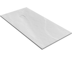 Douchebak Sanitop Just Creating Relievo Crag 90x180 cm Mat Wit
