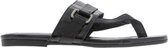 Tango | Madison 4-d x AC black leather buckle slipper - black sole | Maat: 39