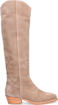 Shabbies 192020088 Cowboylaarzen - Western Laarzen - Dames - Taupe - Maat 37