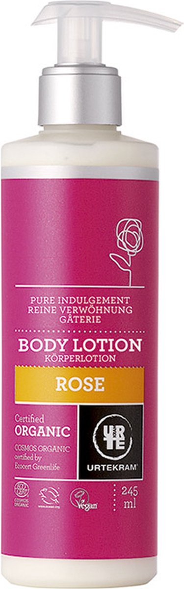 Goedkoopste Urtekram Bodylotion - 245ml - Rozen