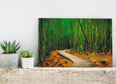 Doe-het-zelf op canvas schilderen - Wooden Path-60x40
