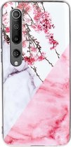 Xiaomi Mi 10 Hoesje - Mobigear - Marble Serie - TPU Backcover - Blossom - Hoesje Geschikt Voor Xiaomi Mi 10