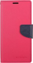 Samsung Galaxy S10 Hoesje - Mobigear - Wallet4 Serie - Kunstlederen Bookcase - Roze - Hoesje Geschikt Voor Samsung Galaxy S10