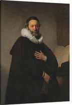 Johannes Uytenbogaert, Rembrandt van Rijn - Foto op Canvas - 75 x 100 cm