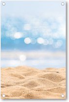 Zeegezicht - Abstract Beach / Strand - Tuinposter 60x90 - Wanddecoratie - Landschap - Natuur
