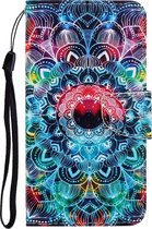 Xiaomi Redmi Note 9 Hoesje - Mobigear - Design Serie - Kunstlederen Bookcase - Mandala - Hoesje Geschikt Voor Xiaomi Redmi Note 9