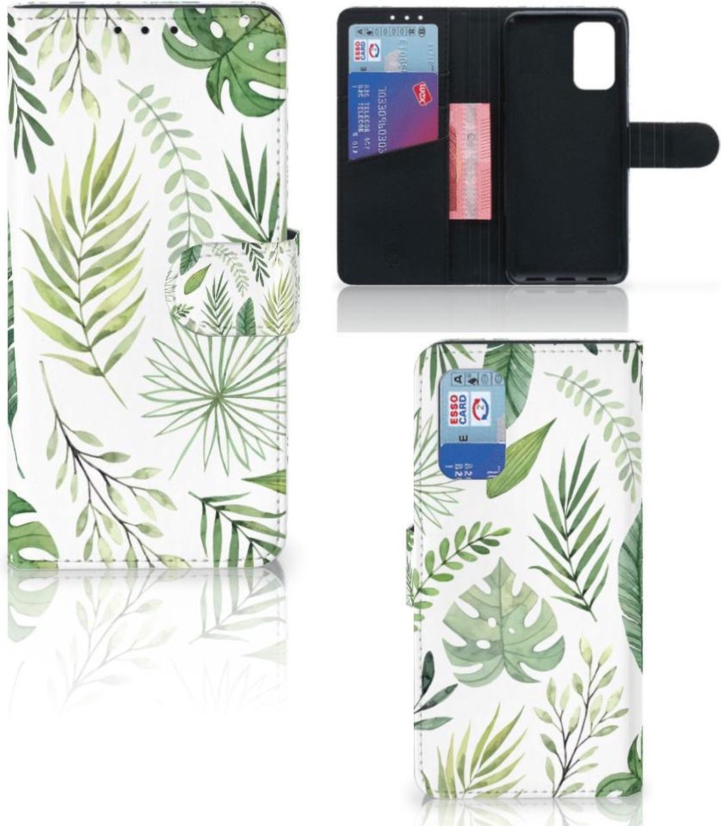 Book Case voor Samsung Galaxy A32 4G Hoesje Leaves
