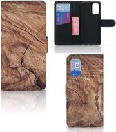 Smartphonehoesje met naam Samsung Galaxy A32 4G | A32 5G Enterprise Editie GSM Hoesje Tree Trunk